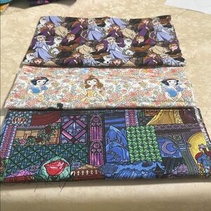 Colorful Disney Princess Fabric Set